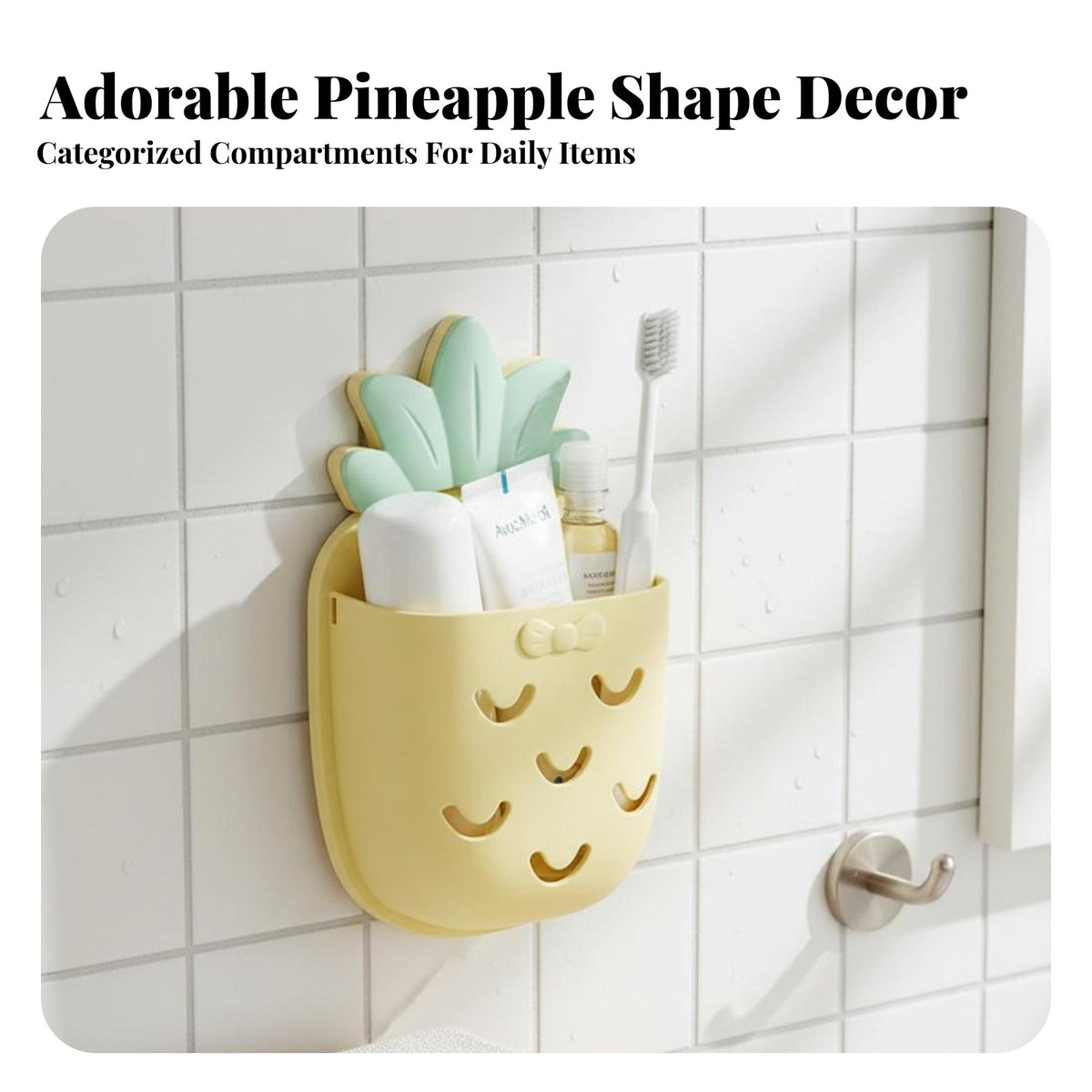 Drill Toothbrush Rack Easy Installation Wall Mounted Toothbrush Holder Space Saving Wall Mounted Washroom Holder for Women, Kids, Bedroom, Kitchen