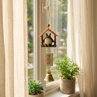 Resin Japanese Wind Chimes, Large Outdoor Decor Wind Chimes for Garden, Crisp Melodious Sound, Hanging Ornament