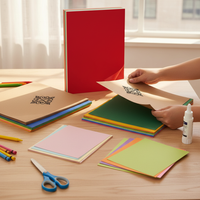 A4 A3 4K Colored Cardstock Paper for Kids Crafts, Thickened Art Paper for Kindergarten and Students