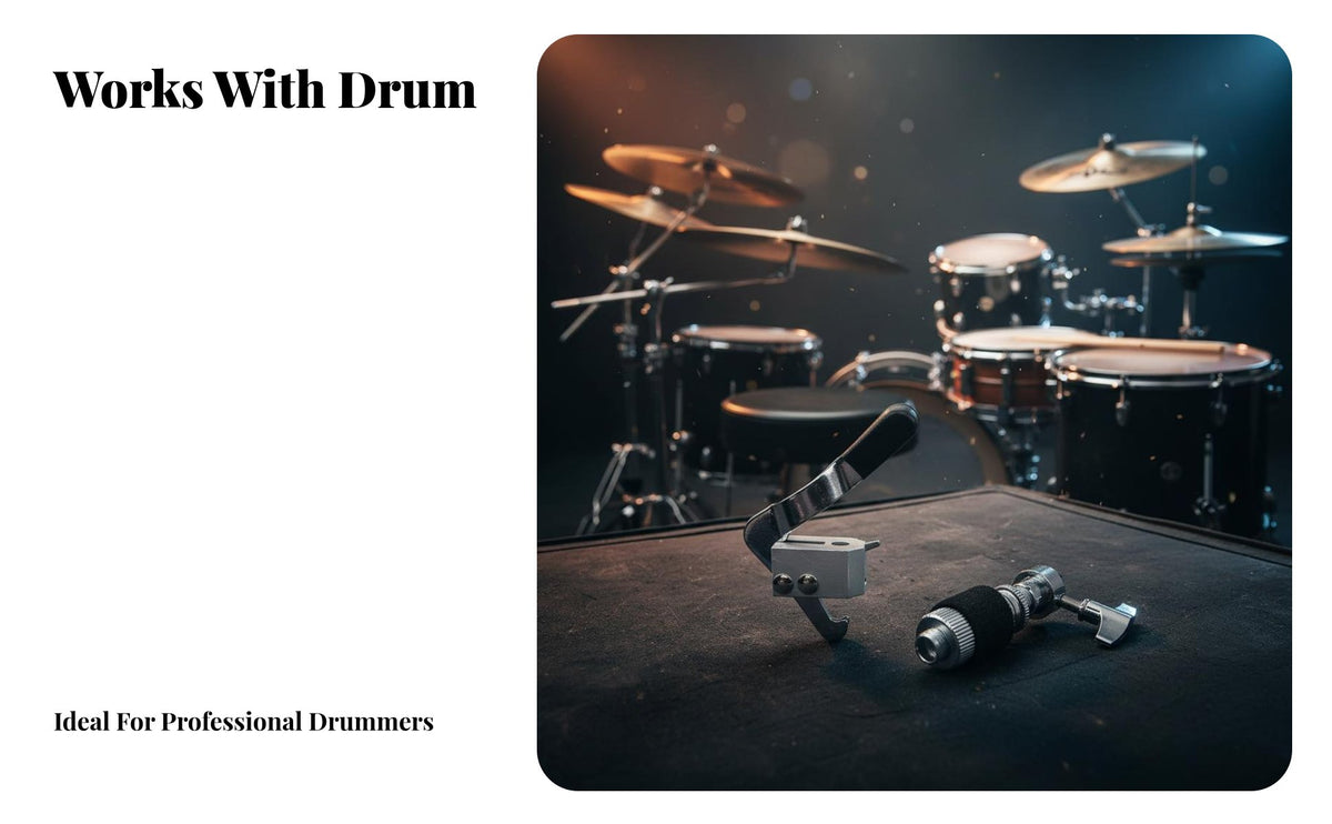 Single-Press Operation Hi-Hat Drop Clutch Effortless Adjustments Quick Release Hi-Hat Clutch Long-Lasting Metal Construction