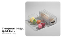 Clear Partitioned Puff Container Dustproof Makeup Organizer Dust-Proof for Women