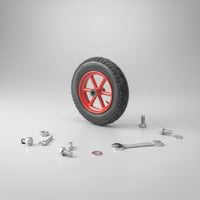 14 Inch Pneumatic Wheel Smooth Rolling Hand Truck Replacement Wheel Wide Rolling Surface Industrial Hardware