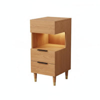 Space-Saving Slim Gap Cabinet Multi-Drawer Storage Nightstand Minimalist Design Bedroom Furniture for Apartment Dwellers, Homeowners, Students, Small Spaces, Dorm Room