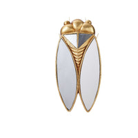 Gold Resin Cicada Shaped Wall Mirror Decoration