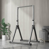 Pull-up Station with Folding Base Height Adjustable Standing Pull up Bar Freestanding Foldable Exercise Station for Home Gym, Apartment, Garage