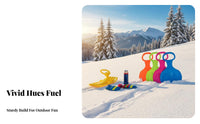 Wear-Resistant Handled Sliding Mat Thickened Design winter Sled Multi-Surface Use outdoor-recreation apparatus sturdy Construction for Children, Adults, Families