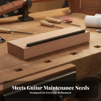 Portable Guitar Fret Beveling File Multi-Purpose Fret End Beveling File Long-Lasting for Luthiers, Guitarists, Fretwork, Repair Shop