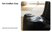 Vintage and design Single-Seater Lazy Sofa Padded Seat Cushioned Armchair Set low-to-the-ground Lounge Chair Ergonomic Design for Homeowners, Students, Bedroom, Small areas, Living Room, literature alcove