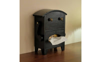 Solid Wood Wooden Robot Tissue Box Creative Design Tissue Box with Storage Drawer Sturdy and Long-Lasting Desktop Organizer Handmade for Restaurant