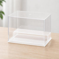 Dustproof Display Box with Steps Stackable Acrylic Display Box High Clarity Showcase Multi-Functional for Shelf, Desk