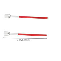 2 Pieces Red Shaft Putting Stroke Coach Silver Sections Putting Coach Shiny Sports Training Gear Segmented Rod