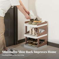 Multi-Layer Shoe Rack Water-Resistant-Resistant Multi-Tier Shoe Rack Easy Assembly for Students, Homeowners, Dorm Room, Entryway, Hallway