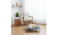Removable and Washable Elevated Dog Bed All-Season Use Elevated Pet Bed Easy to Clean Raised Dog Cot Moisture-Proof for Small Dogs, Cats, Travel, Outdoor, Camping, Indoor