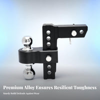 Aluminum Alloy Vehicle Accessory Adjustable Trailer Arm Double-Ball Tow Arm for Towing