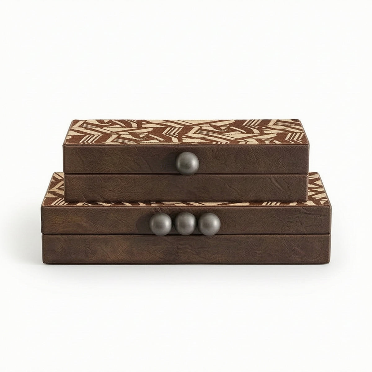 Decorative Box with Knob Sturdy Jewelry Box with Lid Compact Jewelry Storage Organizer for Vanity, Entry Shelf