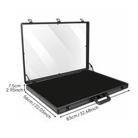 Card Show Display Case Briefcase Scratch-Resistant Lining Trading Card Display Case Portable Jewelry Showcase for Vendors, Stores
