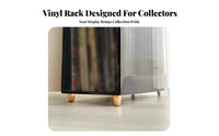 Acrylic Vinyl Stand High Clarity LP Display Holder Holds 25 Records