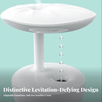 Large Capacity Anti-Levitation Humidifier Quiet Operation Water Drop Backflow Humidifier Automatic Shut-Deactivate for Parents, Bedroom