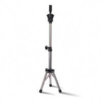 Desktop Mannequin Head Tripod Adjustable Hairpiece Stand with Clamp Compact Hairpiece Stand with Tripod Base Stable for Home Practice