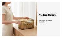 Clear Storage Box with Lid High Clarity Transparent Lidded Container