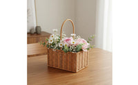 Handmade Woven Basket Multiuse Basket with Handle for Table Decoration