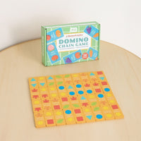 Wooden Dominoes Classic Domino Game with Wooden Blocks Domino Blocks Matching Toy Colorful for Children, Playroom, Classroom