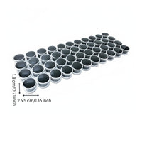 Round Gem Display Box Sturdy Construction Acrylic Bead Container Easy to Clean Foam Insert Box for Jewelry Collectors, Travel