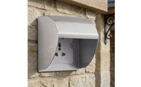 Socket Cover with Hood Stainless Steel Receptacle Protector Rustproof for Patio