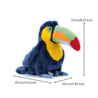 Toucan Stuffed Toy Super Soft Stuffed Toucan Fuzzy Cuddly for Children, Nursery, Shelf Display