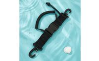 Camera Wrist Strap with Coiled Tether Underwater Diving Wrist Lanyard with Metal Clip Corrosion Resistant Heavy-Duty for Divers