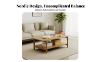 Multi-Functional double-level Square Side Table Modern appearance & dwelling Furniture Minimalist Look Space-Saving Design for Small Apartment Dwellers, homeowners, Students, Living Room, beside Sofa, Bedroom, Office
