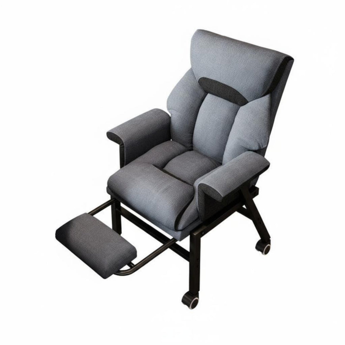 Lay-Flat Recline Reclining Computer Chair with Footrest Ergonomic Design Highspine pivot Chair with Footrest Adjustable Headrest Professional Seating Lumbar Support for Remote Workers, Students, Adults, Study Room, Relaxing, Studying, Bedroom