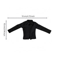 1/8 BJD Doll Shirt Tailored Button-up Doll Shirt Long Sleeves Toy Clothing