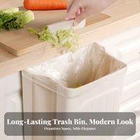 Foldable Hanging Trash Can Space Saving Foldable Cabinet Garbage Bin Wide Opening Hanging Trash Can for Home Cooks, Renters, Lavatory, Camping, Car