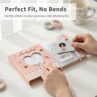 Mini Bowknot Hollow Photo Card Album for Instax & Kpop Photocards