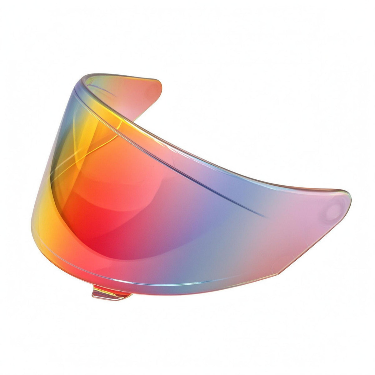 Side Mounting Holes Motorcycle Helmet Face Visor Lower Center Tab Motorcycle Helmet Visor Polycarbonate Material Curved Face Visor Easy to Install