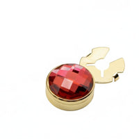 Decorative Cuff Buttons Elegant Design Faceted Glass Button Cover Sparkling
