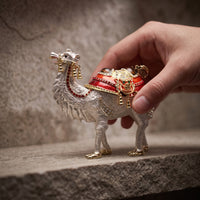 Camel Figurine Jeweled Camel Ornament Gold-Toned for Decorators