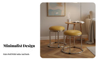 Modern Minimalist & fashion Stackable paw-print Stool Space-Saving Round-Top Stool Comfortable pad Backless Chair Sturdy Construction for Apartment Dwellers, occasion Hosts, Dining Room, Kitchen, Bedroom, occasions