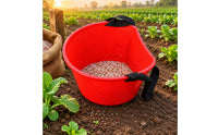 Harvest Bucket Wide Boarder Shoulder Bucket Single-Piece Outdoor Container for Orchard, Garden, Farm
