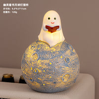 Halloween Resin Ghost Pumpkin Decoration for Home Tabletop