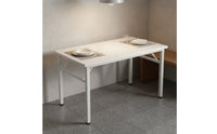 Multifunctional Folding Computer Desk Stable Structure Folding Desk Wide Tabletop Collapsible Computer Table Easy to Clean for Students