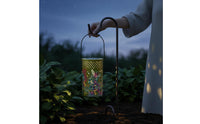 Weather Resistant Solar Butterfly Projection Lantern Automatic On/deactivate Hollow Metal Butterfly Light LED Garden Shadow Lamp for Patio, Yard, Pathway