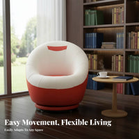 360-Degree Rotation Rotating Flower-Shaped Seat Cute Aesthetic Round frameless Armchair Plush Comfort Indoor Seating Multi-Functional for Children, Students, Apartment Dwellers, Bedroom, study corner, Playroom, Living Room