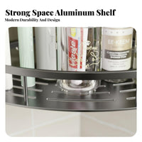 Triangular Corner Rack Drill Installation 2-Tier Corner Shelf Rustresistant Shower Organizer for Residents, Families, Restroom, Kitchen