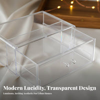 Desktop Drawer Unit debris-clear ofresistant Desktop Display Case with Drawers Large Capacity