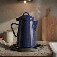 Coffee Pot with Lid Speckled Coffee Pot Glossy Teapot for Camping