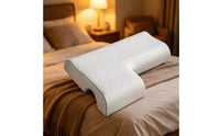 Contoured Memory Foam Sleeping Pillow Textured Side-Lying Support Pillow