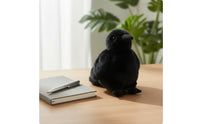 Crow Stuffed Toy Soft-Feathered Crow Doll Stuffed Soft and Fuzzy Bird Doll for Bedroom, Desk