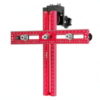 Cabinet Hardware Drilling Positioning Guide Two-Way Scale Drawer Handle Positioning Fixture Knob Hole Template Hex Key Included